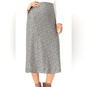 Ann Taylor Harvest Floral Slip Skirt